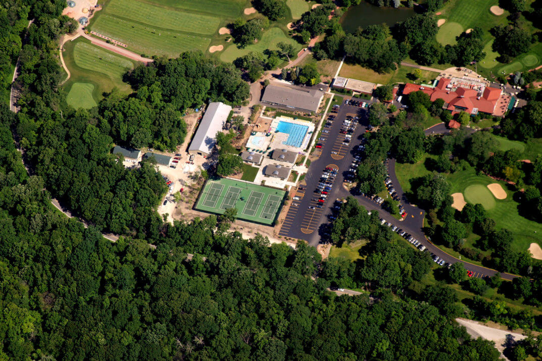 Oak Park Country Club aerial - W.B. Olson, Inc.