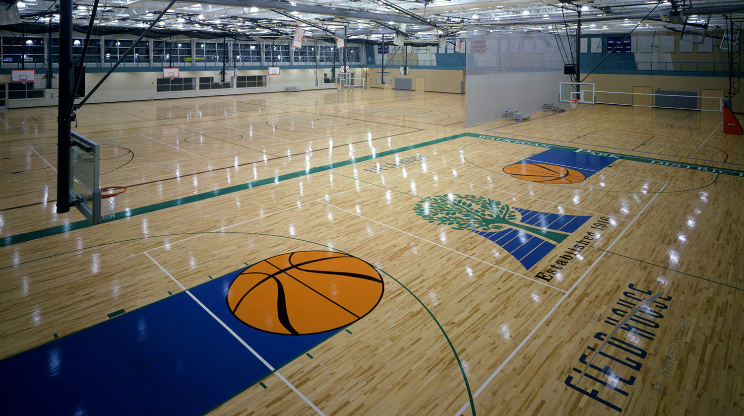 Waukegan Park District Hinkston Park basketball courts 2
